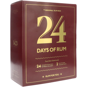 24 Days Of Rum Advent Calendar Tasting Box Met Twee Glazen