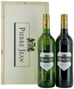 Pierre Jean Colombard Chardonnay & Merlot Cabernet Sauvignon Wijnkist