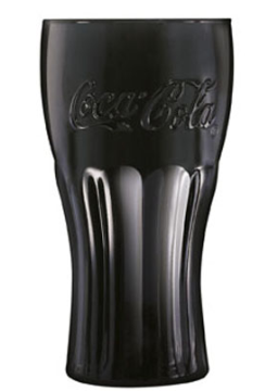 Coca Cola Spiegel / Mirror Glas Black