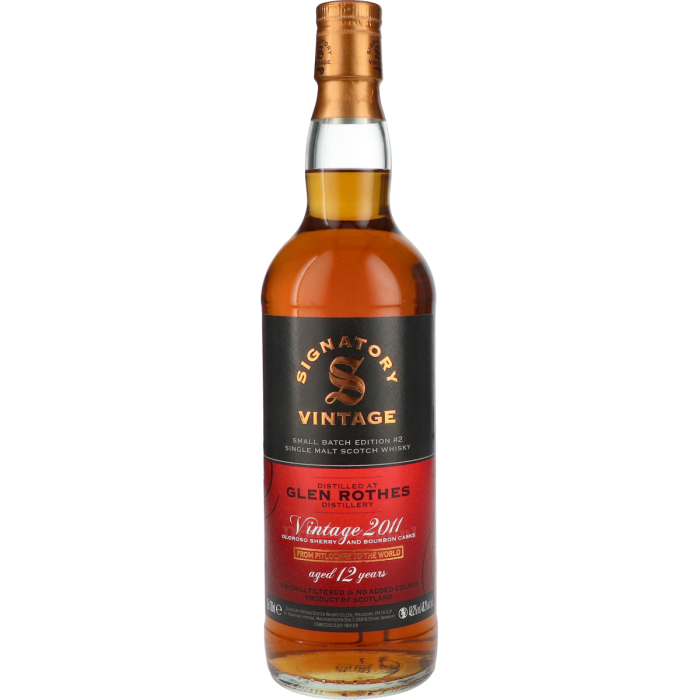 Glenrothes 12 Years Vintage 2011 Signatory Small Batch