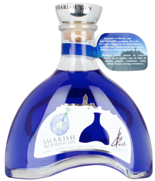 Bijzettafeltje spoor Afscheid Sharish Magic Blue Gin | Online Speciale gin kopen ? | Kom kijken op  Drankgigant.nl | Drankgigant.nl