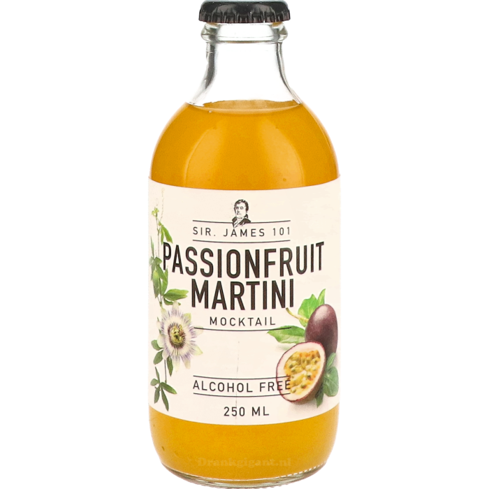 Sir James 101 Passionfruit Martini mocktail