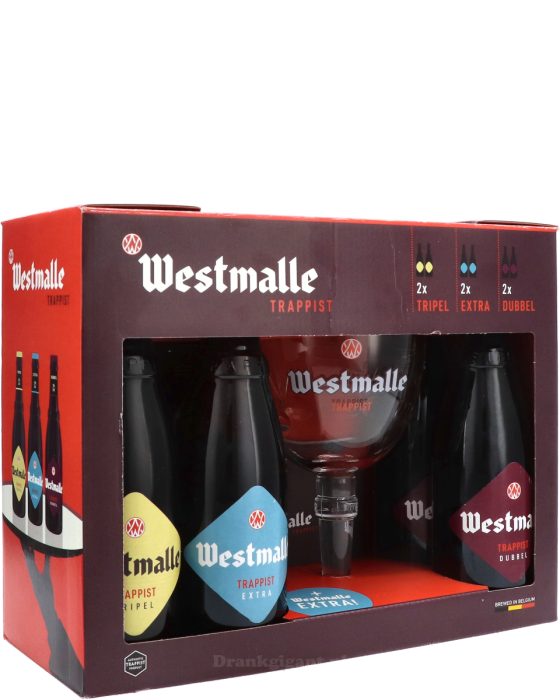 Westmalle Cadeaupakket 6 Fles met Bokaal
