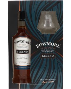 Bowmore Legend Cadeau + glas 