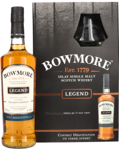 Bowmore Legend Cadeaupakket + glas 