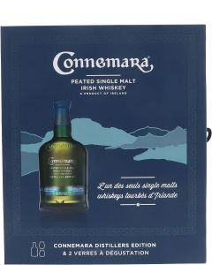 Connemara Distillers edition + 2 glazen