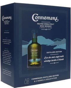 Connemara Distillers edition + 2 glazen