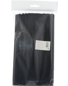 Cosy & Trendy Biologisch Afbreekbare Rietjes 24cm zwart 200st