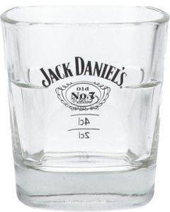 Jack Daniels Whiskey Glas zwart logo