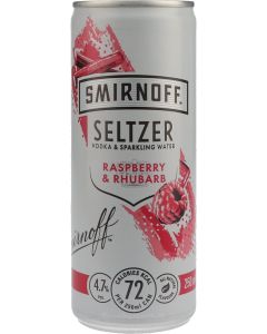Smirnoff Seltzer Raspberry/Rhubarb Op=Op (THT 03-23)